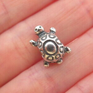 Pandora 925 Sterling Silver Turtle Slide Bead Charm